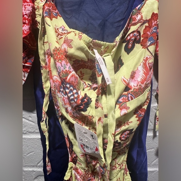 New Bali Citrus Skies One-Piece Jumpsuit Size Medium - Picture 13 of 16